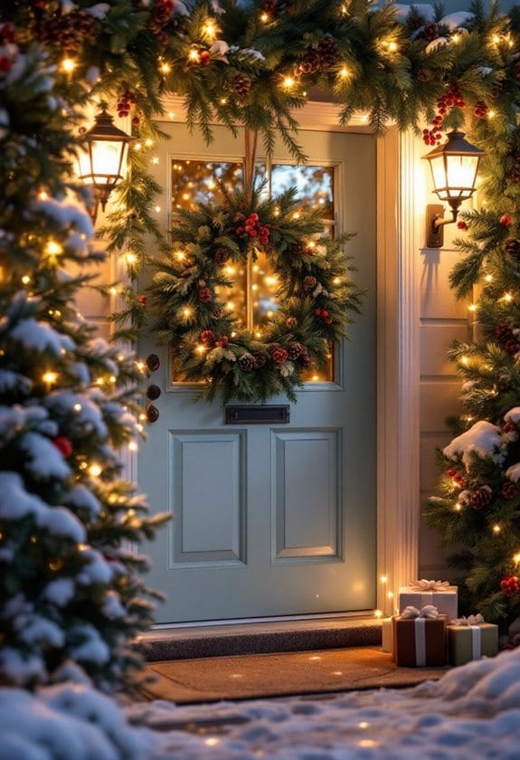 apartment door christmas decorations