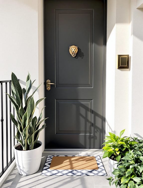 apartment door decor tips