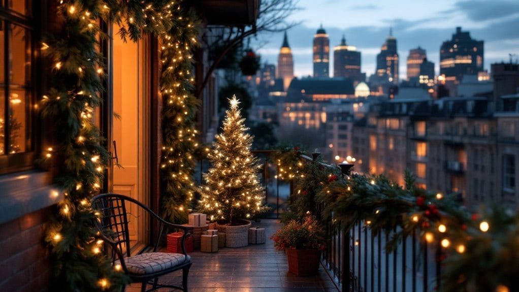 balcony christmas decoration considerations