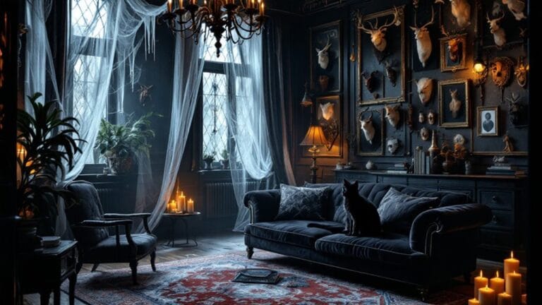 chic halloween apartment decor