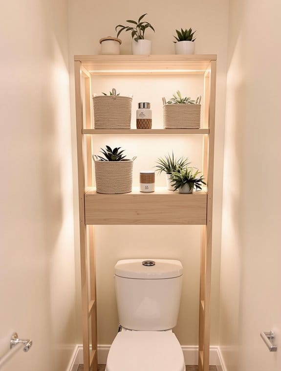 maximize bathroom storage space