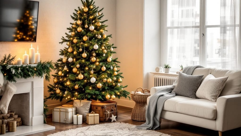maximize small space holiday decor
